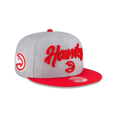 Atlanta Hawks Gorra | New Era Official NBA Draft 9fifty Snapback Cap Mexico - Grises